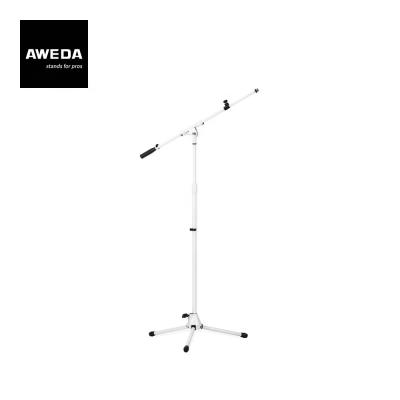 China AWEDA White Metal Tripod Microphone Stand with Die-Cast Joint and Bottom for sale