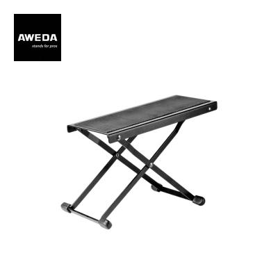 China AWEDA 5-Position Adjustable Steel Guitar Foot Rest Guitar Foot Stool for sale