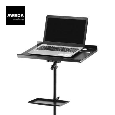 China AWEDA Steel Heavy Duty Adjustable Latop Stand With Extra Table For Daily Studio Performance Use for sale