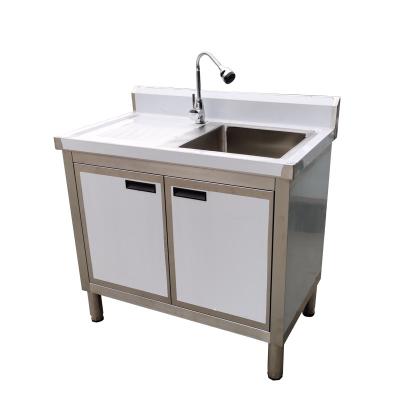 China Smooth Surface Kitchen Stainless Steel Wash Sink Commercial Undermount Sink Single Bowl for sale