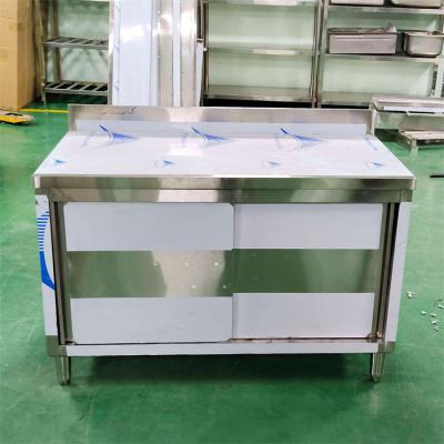 China Commercial Industrial Stainless Steel Kitchen Units Free Standing Work Bench With Drawers for sale