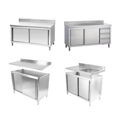 China Modern Outdoor Modular Stainless Steel Kitchen Cabinets Custom Made Easily Assembled for sale