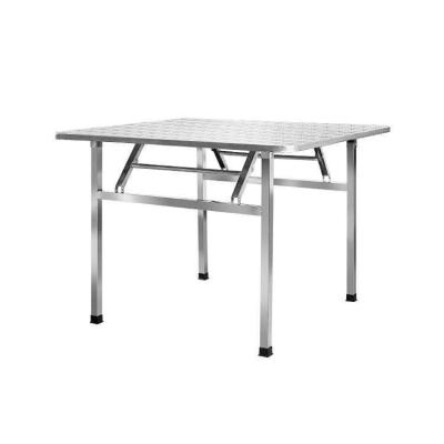 China OEM Lightweight Portable Folding Stainless Steel Dining Table For Outdoor Cooking BBQ RV Picnic for sale