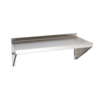 China Restaurants Hotels SS Commercial Kitchen Wall Shelf Rack 60x30x30cm Custom Size for sale