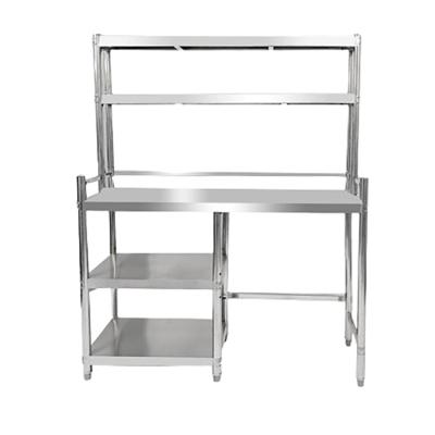 China Customized Size Kitchen Stainless Steel Shelf For Embedded Gas Stove Storage for sale