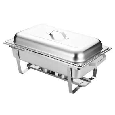 China Customized Logo Steel 201 304 Chafing Dish Set For Catering Food Warmer And Buffet for sale