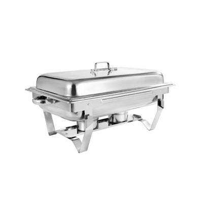 China Restaruant Buffet Server Stainless Steel Chafing Dish , Stackable Frame Steel Chafer for sale