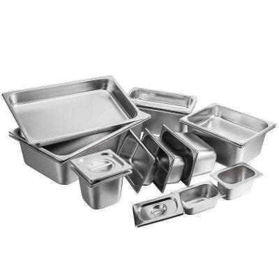 Cina Elettrolisi Acciaio inossidabile leggero Gastronorm Pan 1/1 Buffet Food Serving GN Trays in vendita