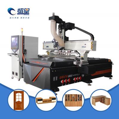 China Houtbewerkingspaneel Meubeloplossing 1325 1530 2040 2030 3D Atc Cnc Router Atc Te koop