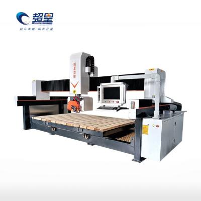 China 15 KW 4 Axis Cnc Marble Cutter Cnc Stone Cutting Bridge Saw For Granite for sale