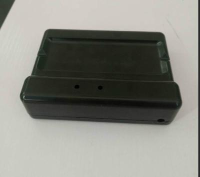 China Caja plástica del moldeo a presión de la PC del ABS del negro material de los componentes para el localizador de GPS en venta