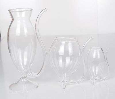 China Bebida del frío de la leche/del jugo del desayuno del vidrio de Borosilicate del artículos de cocina de cristal de la taza de la paja alta en venta