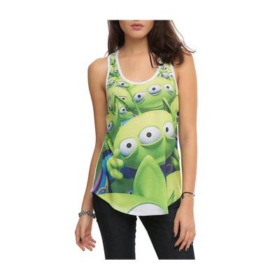 China Women Anti Shrink Custom Sublimation Printed Tank Top for sale