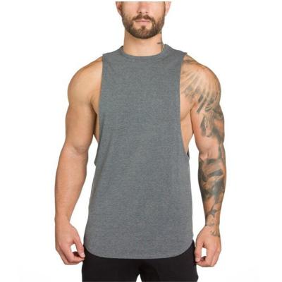 China Hot Selling QUICK DRY Sleeveless Tops Invest Bodybuilding Fitness Gym Wear Custom Mens Singlet Training Muscle Tank Tops For Men for sale