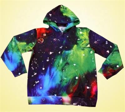 China Custom anti-shrink dye 3d sublimation printed fleece full hoodies for sale