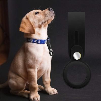 China Protective Anti-fall Silicone Airtag Phone Holder Airtag Case Packaging Cute Airtag Pet Collar With Key Chain for sale