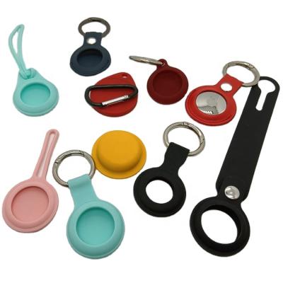 China New Anti-Drop Airtags Silicone Case Cover Device Key Chain Tracker Protected Case For Apple AirTag for sale