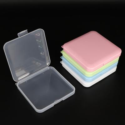 China Recycled Plastic Free Sample PP Materials Mask Holder Bag Dustproof Storage Mask Case Box for sale