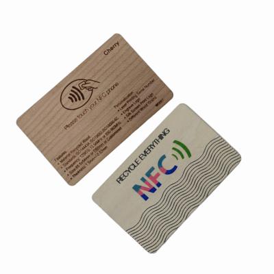 China Wooden Material Customized Wooden Engraved And Printed Wooden RFID Cards for sale