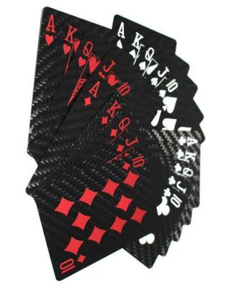 China Coloful Carbon Fiber Customer Design Abrasion-Resistant Business Card And Special Carbon Poker Playing Cards for sale