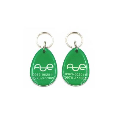 China Waterproof / Waterproof Epoxy Crystal Glue RFID Card RFID Key Tag 125 KHz RFID Key Chain for sale