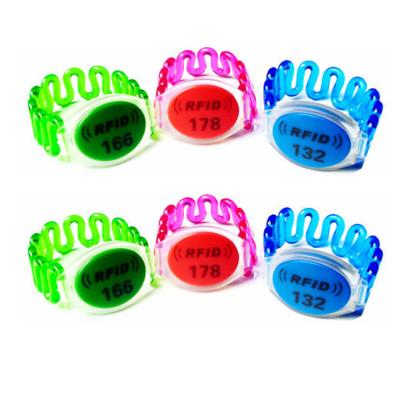 China Waterproof / Waterproof Swimming Pool RFID Wristband ABS PVC RFID Plastic Wristband for sale