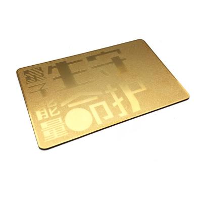 China Modern Mirror Finishing Custom Brass / Metal Copper Cheap Business Cards for sale