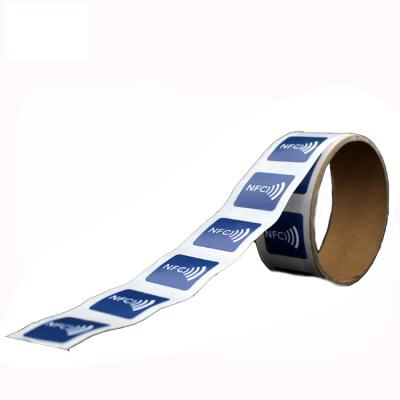 China Waterproof / UHF Glue Sticker Tag 1K Dual Frequency Printable Card Tags NFC RFID Waterproof Sticker for sale