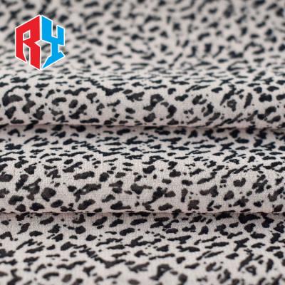 China Wholesale high quality fusible leopard print chiffon fabric for dress for sale