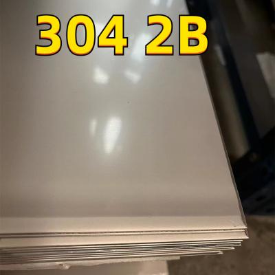 Chine ASTM A240 AISI 304 SUS304 1.4301 tôle en acier inoxydable laminée à froid 2B Surface 1,0*1220*2440 mm à vendre