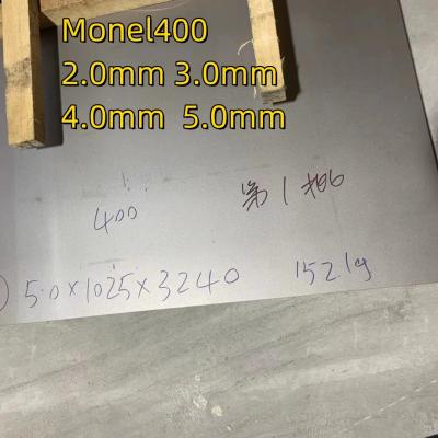 중국 ASTM B127 Monel 400 Sheet Copper Nickel Alloy 400 (UNS N04400) 양판 및 판 재료 판매용