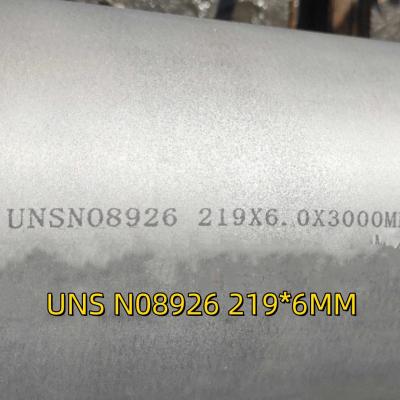 China DIN1.4529 Incoloy Alloy Seamless  Pipe 219*6*6000mm UNS N08926 1.4529 Seamless Alloy Tubing for sale