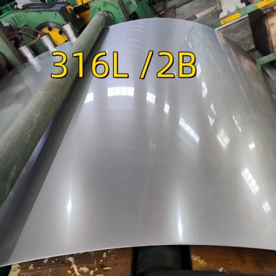 China Astm A240 Beschichtung-2b 3mm Dicke Ss 316l Blätter 1200mm Breite X 2400mm L Komplett mit Mtc zu verkaufen