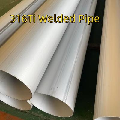 China 316Ti Stainless Steel Round Pipe  219*4mm SUS316Ti Inox 1.4571  Stainless Steel Welded Tube for sale