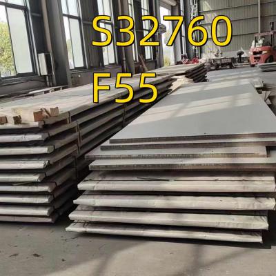 China ASTM A240 NO.1 Finished Hot Rolled S32760 F55  X2CrNiMoCuWN 25.7.4 DIN 1.4501 Duplex Stainless Steel Plate for sale