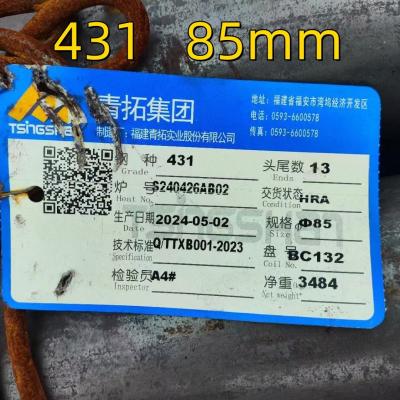 China SUS431 AISI 431 Barra redonda de aço inoxidável 40 mm 1Cr17Ni2 DIN1.4057 Rodas de aço à venda