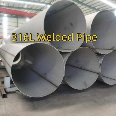 China SS 316L Stainless Steel Welded  Pipe TP316L DIN1.4404  168mm-2000mm 6m Length for sale