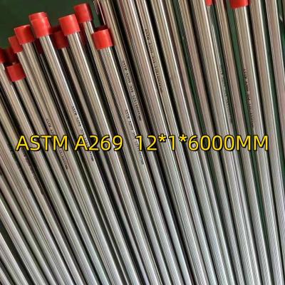 China ASTM A269 Aisi 304 Tube BA Surface Mirror Polished Precision  Sanitary Tubing12*1.0*6000mm for sale