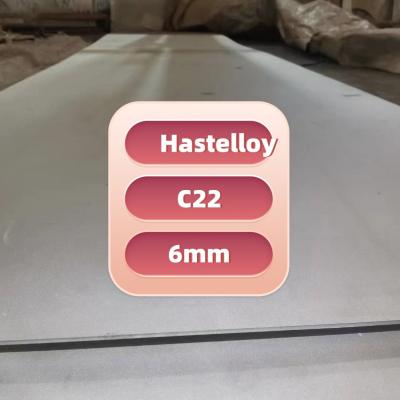 China Nickel Based Alloy Hastelloy C22 Plate Corrosion Preventive C22 N06022 Hastelloy Alloy Plate 6mm for sale