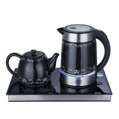 China 360 degree base rotation porcelain electric tea maker set tea maker machine TS-8113X for sale