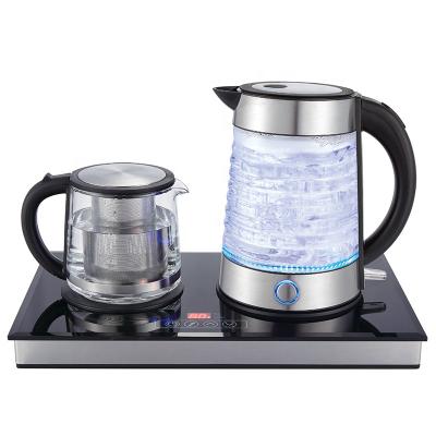 China 2021 Electric Coffee Maker Tray Kitchen Appliances 360 Degree Rotating Base Tea and Tea Sets Tea Sets for sale