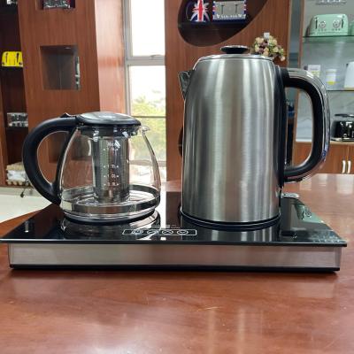 China 360 Degree Rotation Base 2021 Electric Tea Maker Set Teapots and Kettles Coffee and Tea Tray Set CE/CB/ETL Approved for sale