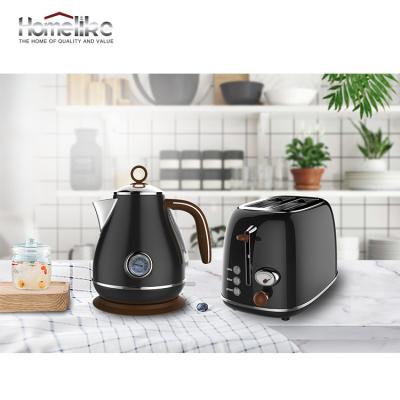 China 2021 household electric kettle set newest kitchen multifunctional appliances small electric kettle and toaster set for sale