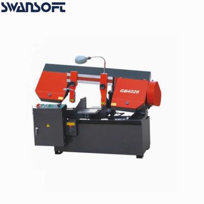 China Semi Automatic Industrial Iron Precision Metal Steel Cutting Horizontal Metalworking Band Sawing Machine GB4028 for sale