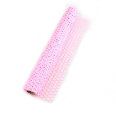 China Cheap Wholesale Rose Deco Poly Mesh Flower Wrapping Mesh Poly Mesh Material for sale