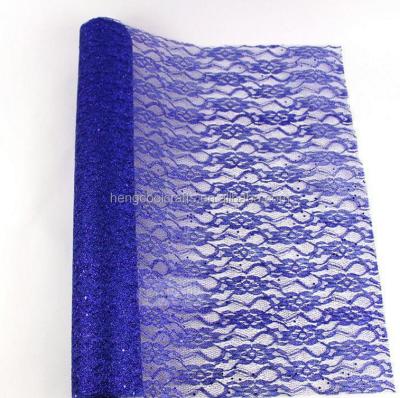 China Gift Polyester PVC Mesh Flower Coated Wrapping Material for sale