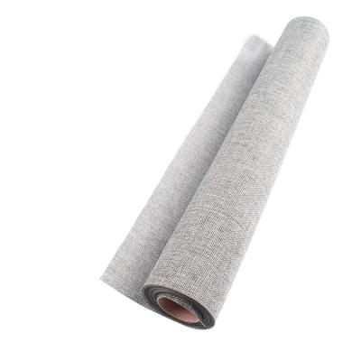 China Cheap Wholesale Gray Burlap Jute Fabric Flower Wrapping Paper Roll Viable For Flower Gift Wrapping for sale