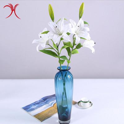 China Real Touch Artificial Tiger Lily Latex Real Touch Flower Home Wedding Party Decor for sale