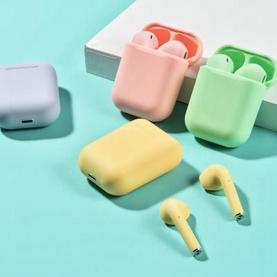 China Portable TWS Color Macaron Earbuds (True Wireless Stereo) i12 TWS BT 5.0V Waterproof Mini Earbuds Wireless Earbuds for sale