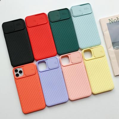 China Drop Prevention Slide Camera Protective Phone Case For iPhone 11 Pro Max XR X XS 7 Max 8 Plus SE Case TPU+PC Matte Phone Back Cover for sale